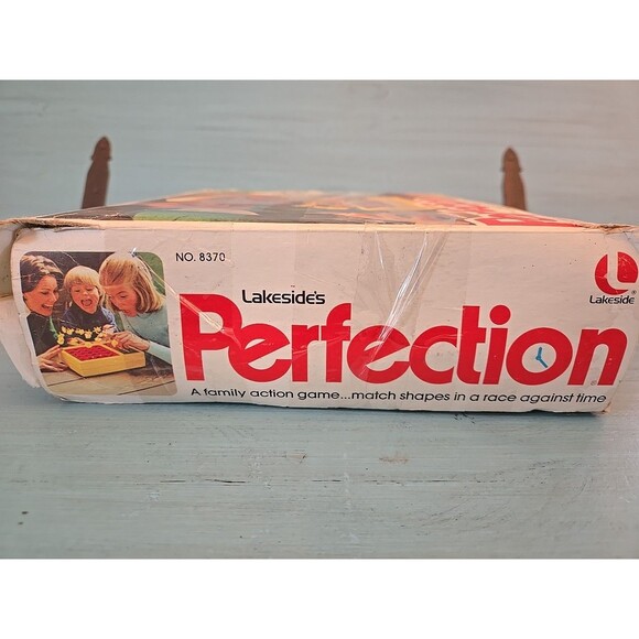 Vintage 1975 Lakeside’s Perfection Game #8370 Ages 5+ Vtg 70s Nostalgia Anxiety - Picture 3 of 12